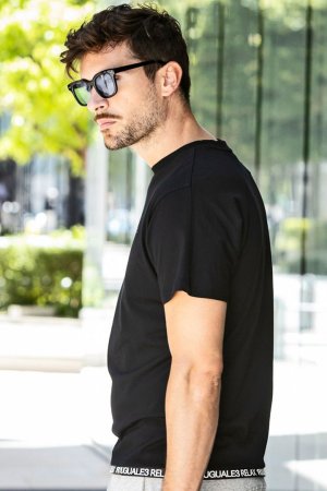 画像2: 【 20%OFF セール｜7,920円→6,336円】 1piu1uguale3 RELAX ウノピゥウノウグァーレトレ リラックス ヘムロゴ半袖Tシャツ{-BES}