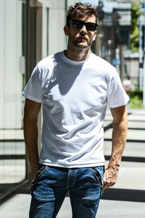 画像7: 【 20%OFF セール｜7,920円→6,336円】 1piu1uguale3 RELAX ウノピゥウノウグァーレトレ リラックス ヘムロゴ半袖Tシャツ{-BES}