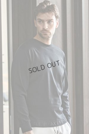 画像1: {SOLD}1piu1uguale3 RELAX ウノピゥウノウグァーレトレ リラックス ヘム刺繍ロゴロングTシャツ{-BES}