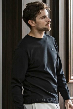 画像2: 【 30%OFF セール8,910円→6,237円】 1piu1uguale3 RELAX ウノピゥウノウグァーレトレ リラックス ヘム刺繍ロゴロングTシャツ{-BES}