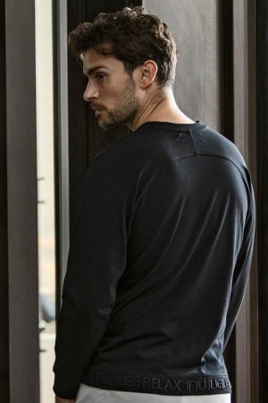 画像4: 【 30%OFF セール8,910円→6,237円】 1piu1uguale3 RELAX ウノピゥウノウグァーレトレ リラックス ヘム刺繍ロゴロングTシャツ{-BES}