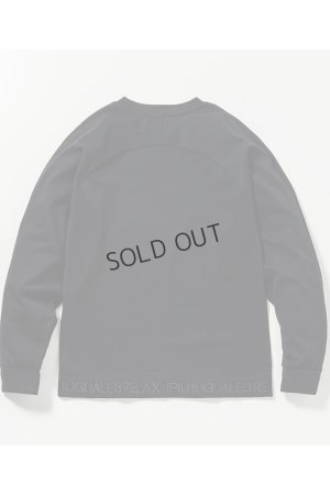 画像16: {SOLD}1piu1uguale3 RELAX ウノピゥウノウグァーレトレ リラックス ヘム刺繍ロゴロングTシャツ{-BES}