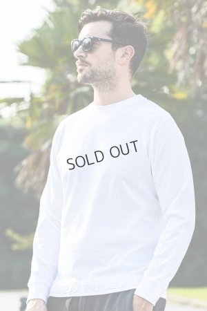 画像1: 1piu1uguale3 RELAX ウノピゥウノウグァーレトレ リラックス ヘム刺繍ロゴロングTシャツ{-BES}