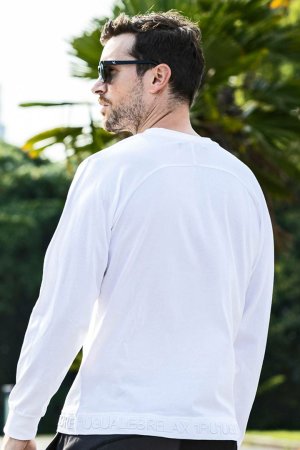 画像4: 【 30%OFF セール8,910円→6,237円】 1piu1uguale3 RELAX ウノピゥウノウグァーレトレ リラックス ヘム刺繍ロゴロングTシャツ{-BES}