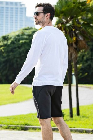 画像7: 【 30%OFF セール8,910円→6,237円】 1piu1uguale3 RELAX ウノピゥウノウグァーレトレ リラックス ヘム刺繍ロゴロングTシャツ{-BES}