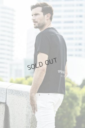 画像3: {SOLD}1piu1uguale3 RELAX ウノピゥウノウグァーレトレ リラックス ラインストーンバックサイドロゴ半袖Tシャツ{-BES}