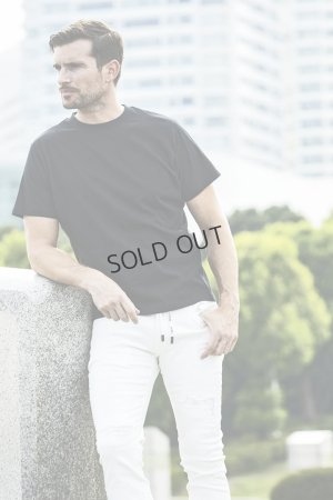 画像4: {SOLD}1piu1uguale3 RELAX ウノピゥウノウグァーレトレ リラックス ラインストーンバックサイドロゴ半袖Tシャツ{-BES}