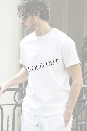 画像2: {SOLD}1piu1uguale3 RELAX ウノピゥウノウグァーレトレ リラックス ラインストーンバックサイドロゴ半袖Tシャツ{-BES}