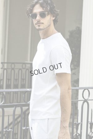 画像3: {SOLD}1piu1uguale3 RELAX ウノピゥウノウグァーレトレ リラックス ラインストーンバックサイドロゴ半袖Tシャツ{-BES}