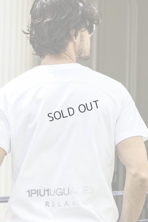 画像6: {SOLD}1piu1uguale3 RELAX ウノピゥウノウグァーレトレ リラックス ラインストーンバックサイドロゴ半袖Tシャツ{-BES}