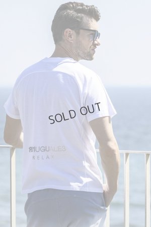 画像9: {SOLD}1piu1uguale3 RELAX ウノピゥウノウグァーレトレ リラックス ラインストーンバックサイドロゴ半袖Tシャツ{-BES}