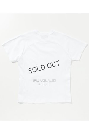 画像13: {SOLD}1piu1uguale3 RELAX ウノピゥウノウグァーレトレ リラックス ラインストーンバックサイドロゴ半袖Tシャツ{-BES}
