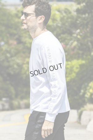 画像2: {SOLD}1piu1uguale3 RELAX ウノピゥウノウグァーレトレ リラックス テープロゴロングTシャツ{-BES}