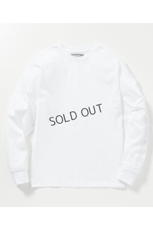 画像8: {SOLD}1piu1uguale3 RELAX ウノピゥウノウグァーレトレ リラックス テープロゴロングTシャツ{-BES}