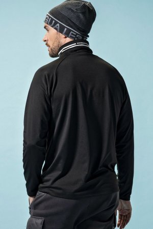 画像4: 1piu1uguale3 RELAX ウノピゥウノウグァーレトレ リラックス 裏起毛ハイネックロゴロングTシャツ / スノーボード / スノーウェア /インナー{-BEA}