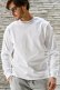 画像1: 1piu1uguale3 RELAX ウノピゥウノウグァーレトレ リラックス ラインストーンネックロゴロングTシャツ{-BEA} (1)