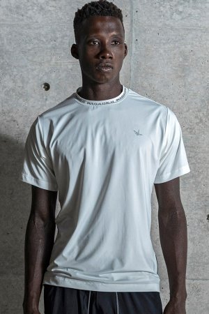 画像1: 1piu1uguale3 RELAX ウノピゥウノウグァーレトレ リラックス RUNNING COLLAR LOGO T-SHIRT{-BFS}