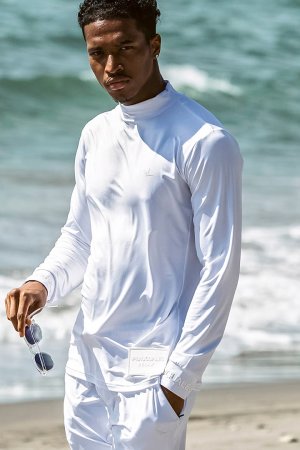 画像5: 1piu1uguale3 RELAX ウノピゥウノウグァーレトレ リラックス ラインロゴラッシュガードロングTシャツ{-BFS}