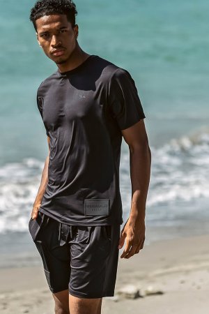 画像7: 1piu1uguale3 RELAX ウノピゥウノウグァーレトレ リラックス ラインロゴラッシュガード半袖Tシャツ{-BFS}