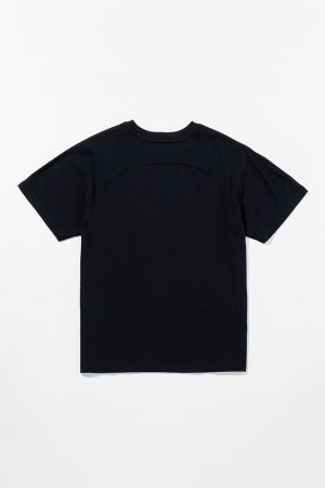 画像8: 1piu1uguale3 RELAX ウノピゥウノウグァーレトレ リラックス グラデーションラインストーン半袖ロゴTシャツ{-BFS}