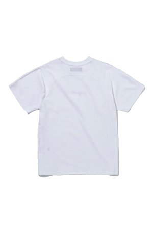 画像2: 1piu1uguale3 RELAX ウノピゥウノウグァーレトレ リラックス グラデーションラインストーン半袖ロゴTシャツ{-BFS}