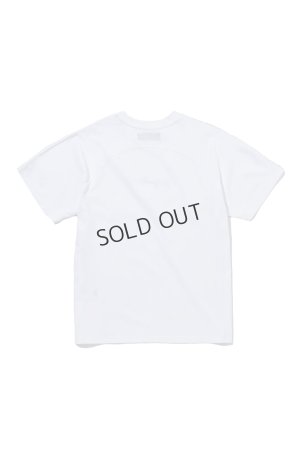 画像2: {SOLD}1piu1uguale3 RELAX ウノピゥウノウグァーレトレ リラックス グラデーションラインストーン半袖ロゴTシャツ{-BFS}
