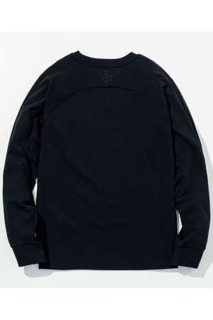 画像8: 1piu1uguale3 RELAX ウノピゥウノウグァーレトレ リラックス ツイルロゴアップリケロングTシャツ{-BFS}