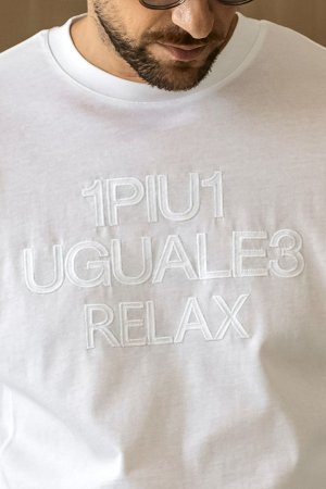 画像5: 1piu1uguale3 RELAX ウノピゥウノウグァーレトレ リラックス ツイルロゴアップリケロングTシャツ{-BFS}