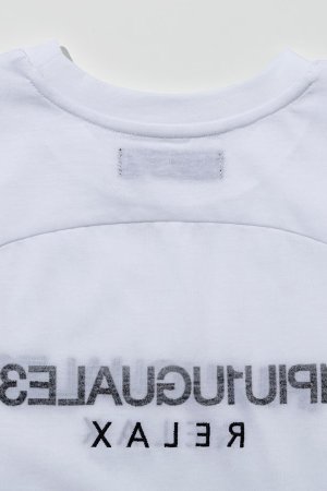画像10: 1piu1uguale3 RELAX ウノピゥウノウグァーレトレ リラックス リバースロゴ半袖Tシャツ{-BFS}