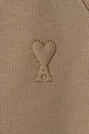 画像3: AMI アミ ブラック コットン ジップアップ フーディー エンボス Ami de Coeur{-BFA}