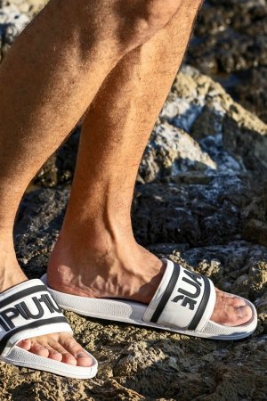 画像3: 1piu1uguale3 RELAX ウノピゥウノウグァーレトレ リラックス ラインロゴシャワーサンダル{-BES}