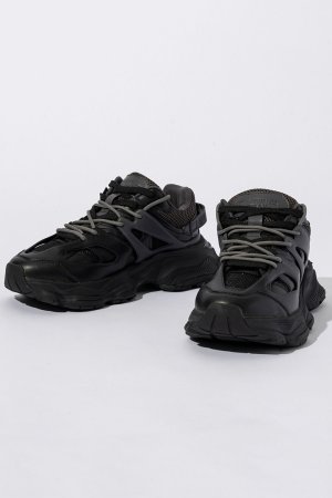 画像1: 1piu1uguale3 RELAX ウノピゥウノウグァーレトレ リラックス レイヤードダッドスニーカー{-BEA}