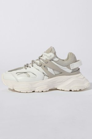 画像2: 1piu1uguale3 RELAX ウノピゥウノウグァーレトレ リラックス レイヤードダッドスニーカー{-BEA}