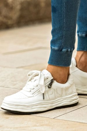 画像2: 1piu1uguale3 RELAX ウノピゥウノウグァーレトレ リラックス ボリュームソール刺繍ロゴスニーカー{-BFS}