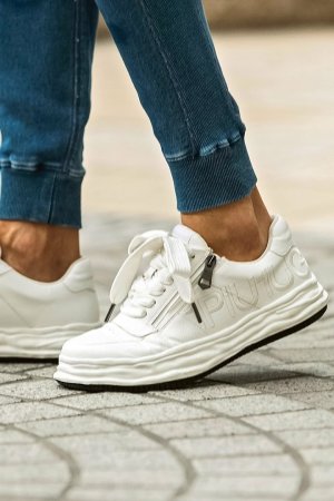 画像3: 1piu1uguale3 RELAX ウノピゥウノウグァーレトレ リラックス ボリュームソール刺繍ロゴスニーカー{-BFS}