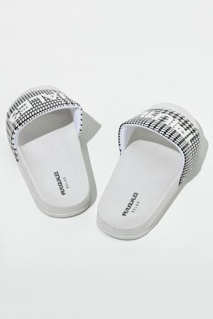 画像3: 1piu1uguale3 RELAX ウノピゥウノウグァーレトレ リラックス グレンチェックシャワーサンダル{USZ-26010-BFS}