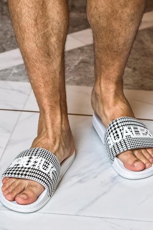 画像10: 1piu1uguale3 RELAX ウノピゥウノウグァーレトレ リラックス グレンチェックシャワーサンダル{USZ-26010-BFS}