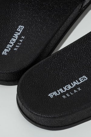 画像2: 1piu1uguale3 RELAX ウノピゥウノウグァーレトレ リラックス ロゴ刺繍シャワーサンダル{USZ-26011-BFS}