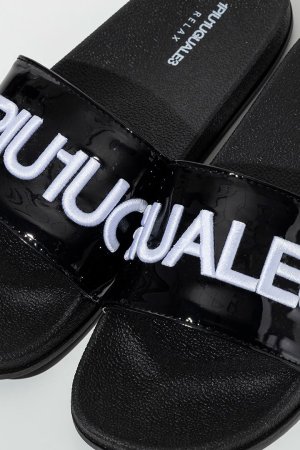 画像3: 1piu1uguale3 RELAX ウノピゥウノウグァーレトレ リラックス ロゴ刺繍シャワーサンダル{USZ-26011-BFS}