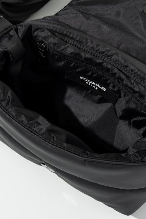 画像10: 1piu1uguale3 RELAX ウノピゥウノウグァーレトレ リラックス シルバーロゴプレートパデッドミニショルダーバッグ{-BEA}