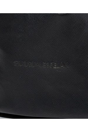 画像4: 1piu1uguale3 RELAX ウノピゥウノウグァーレトレ リラックス シンセティックサフィアーノドローストリングバッグ{-BFS}