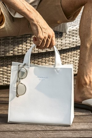 画像3: 1piu1uguale3 RELAX ウノピゥウノウグァーレトレ リラックス シンセティックサフィアーノミニトートバッグ{-BFS}