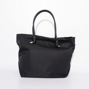 画像1:  ★先行予約商品★  VIOLAd'ORO ヴィオラドーロ BIANCA ノットハンドルナイロントートML サイズ{-BFS}