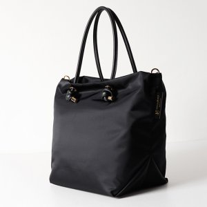 画像2: VIOLAd'ORO ヴィオラドーロ BIANCA ノットハンドルナイロントートML サイズ{-BFS}