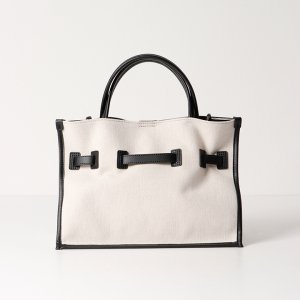 画像2: VIOLAd'ORO ヴィオラドーロ CANVAS BAG{-BEA}