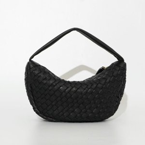 画像4:  ★先行予約商品★  VIOLAd'ORO ヴィオラドーロ MIRO レザーメッシュ三日月バッグ{-BFS}