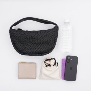 画像8:  ★先行予約商品★  VIOLAd'ORO ヴィオラドーロ MIRO レザーメッシュ三日月バッグ{-BFS}