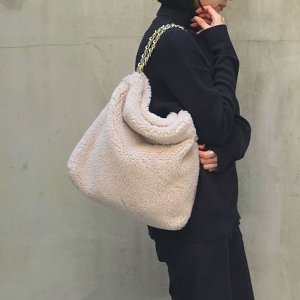 画像2: VIOLAd'ORO ヴィオラドーロ ELMO FUR BAG{-BEA}