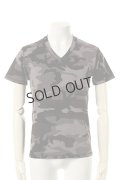 {SOLD}T' ティー ORIGINAL MERCERIZATION "DISCHARE CAMO" series Vee Neck Short Sleeve BASIC{-AGS}