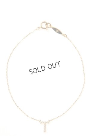 画像1: {SOLD}VIVIAN COUTURE ヴィヴィアンクチュール イニシャルブレスレット（T）{VC0215010500-ACA}